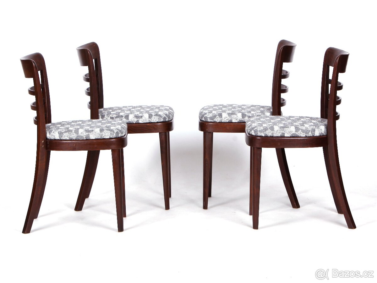 Přečalouněné retro židle SETONA, 4 kusy. - 5