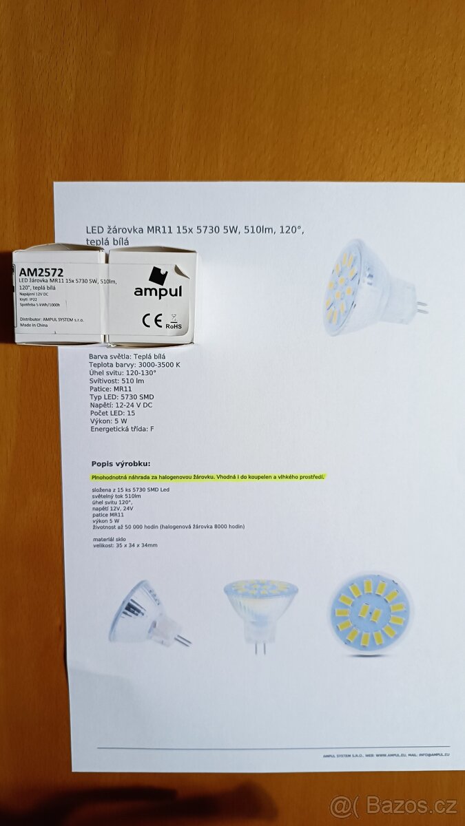 Vodotěsné LED barevné osvětlení - 5