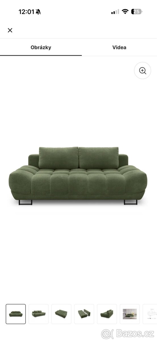 Rozkládací Pohovka s uloženým prostorem, trojmístna, 215 sm - 5