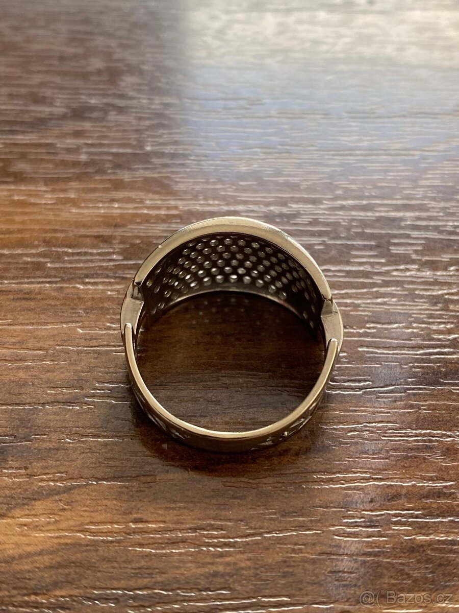 Dámský prsten z bílého zlata - 5