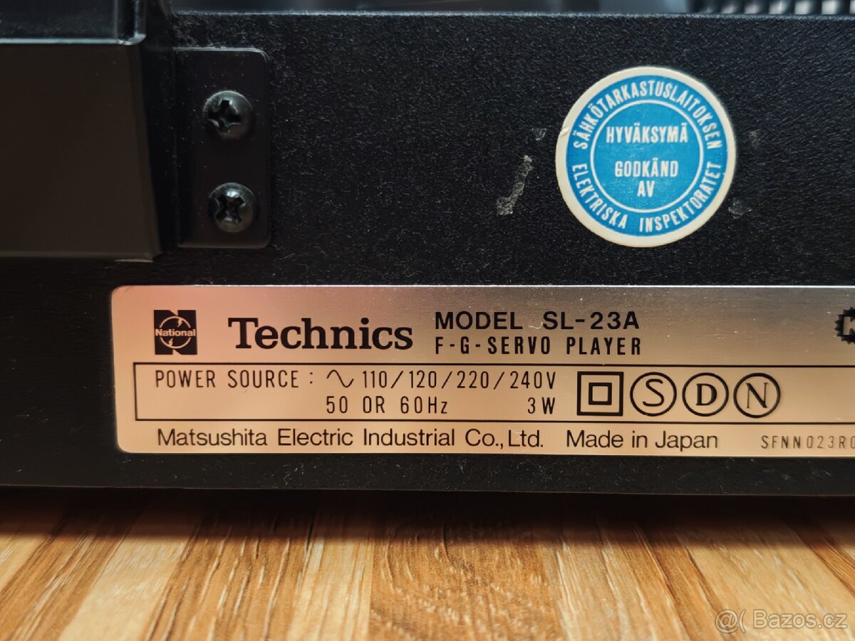 TECHNICS SL-23A belt-drive, poloautomat - 5