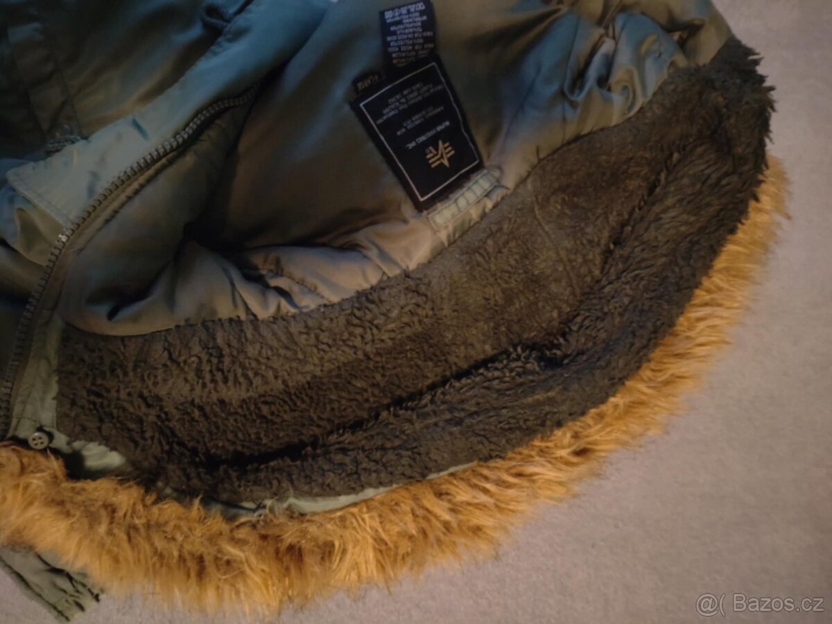 BUNDA N3B ALJAŠKA ALPHA INDUSTRIES OLIVE XL - 5