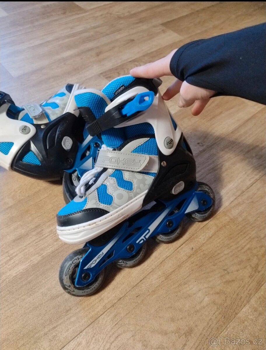 Kolečkové brusle+chrániče - 5