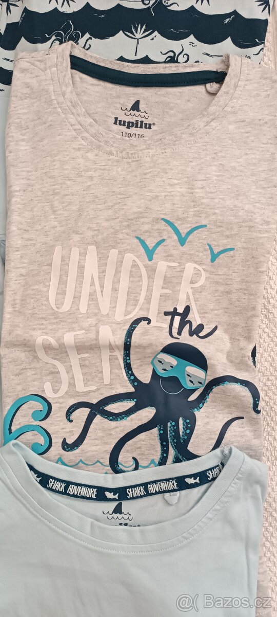 Trička se žralokem kluk Lupilu 110-116 NOVÁ - 5
