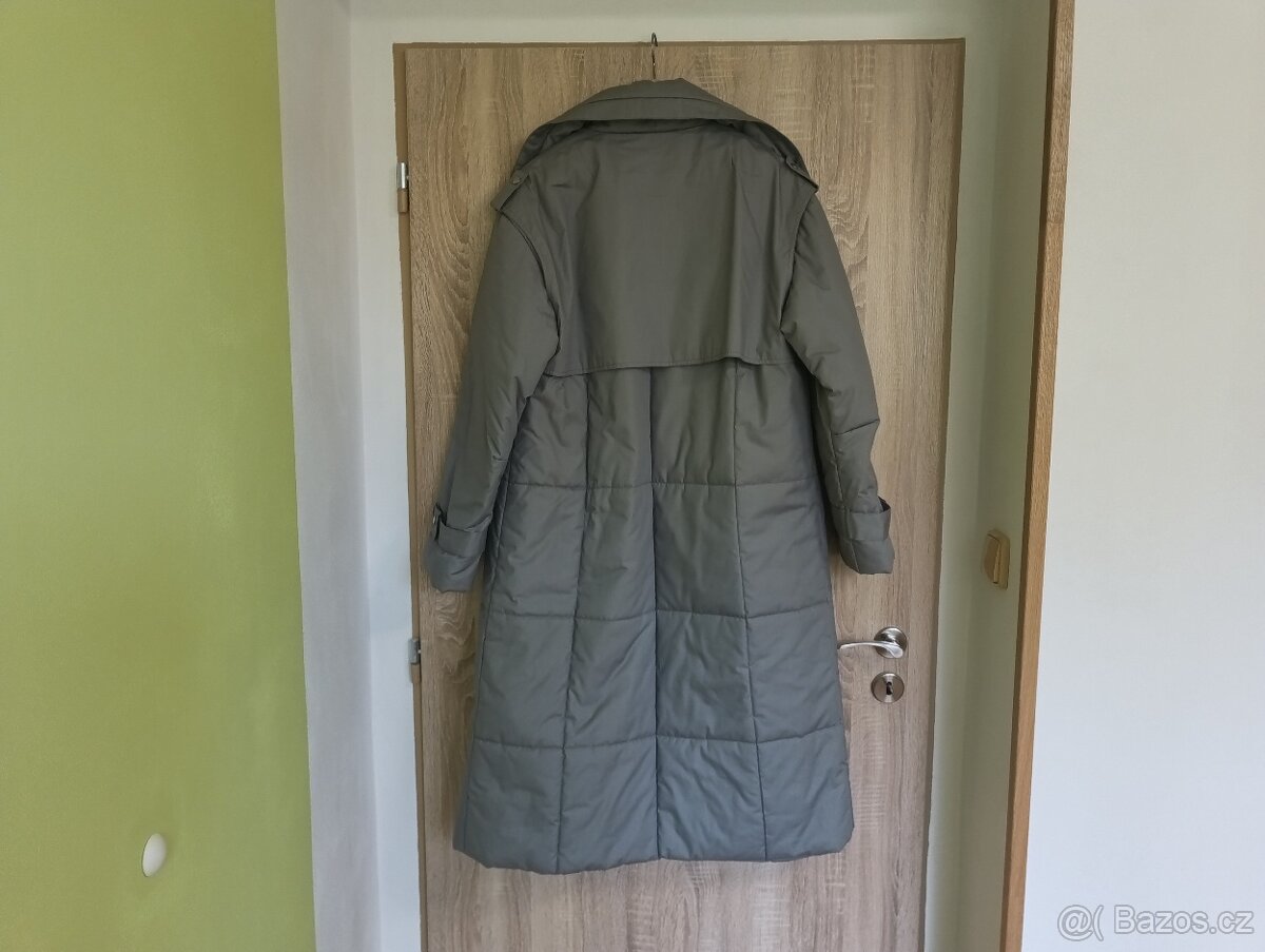 ŠEDÝ DÁMSKÝ ZIMNÍ KABÁT - 5