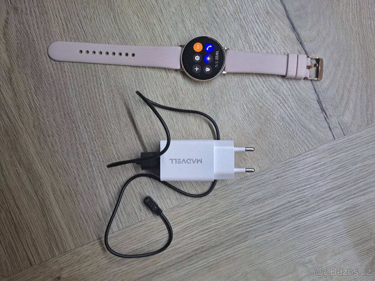 Madvell Elori pudrová zlatá s silikonovým řemínkem - 5