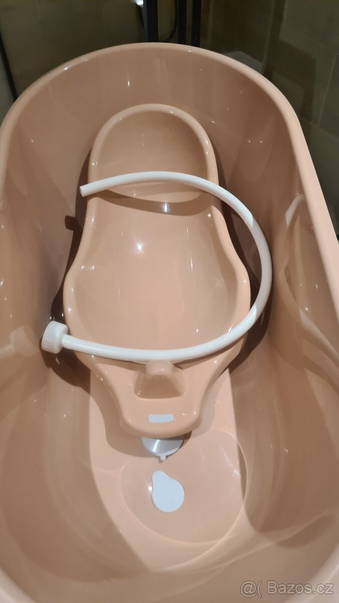 Bébé Jou Sada vaničky a stojanu Sense Edition - Pale Pink/Wh - 5