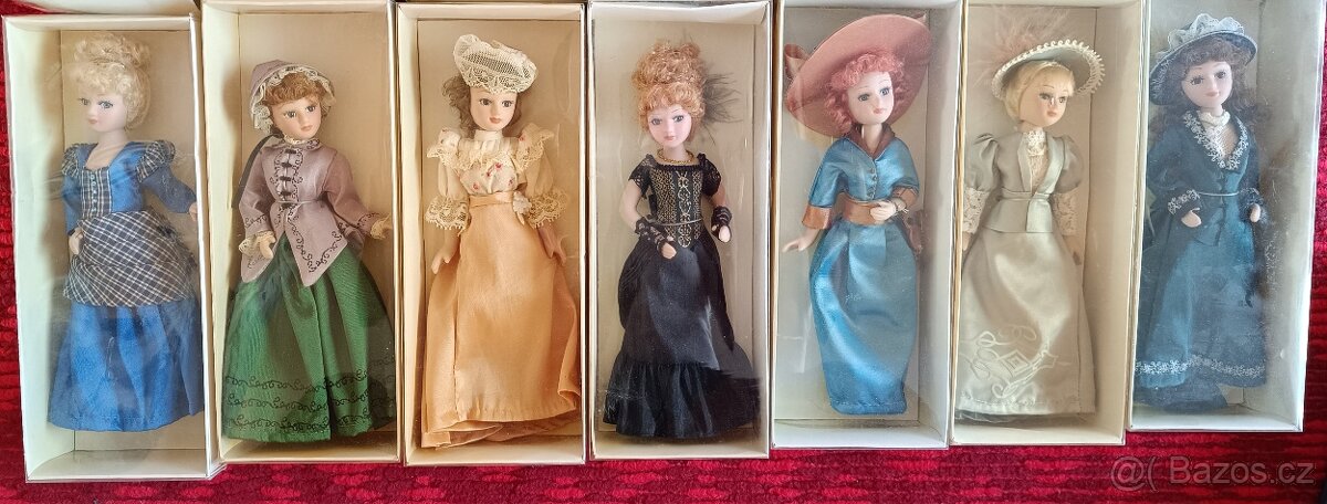 Porcelánové panenky Dámy minulých epoch - 5