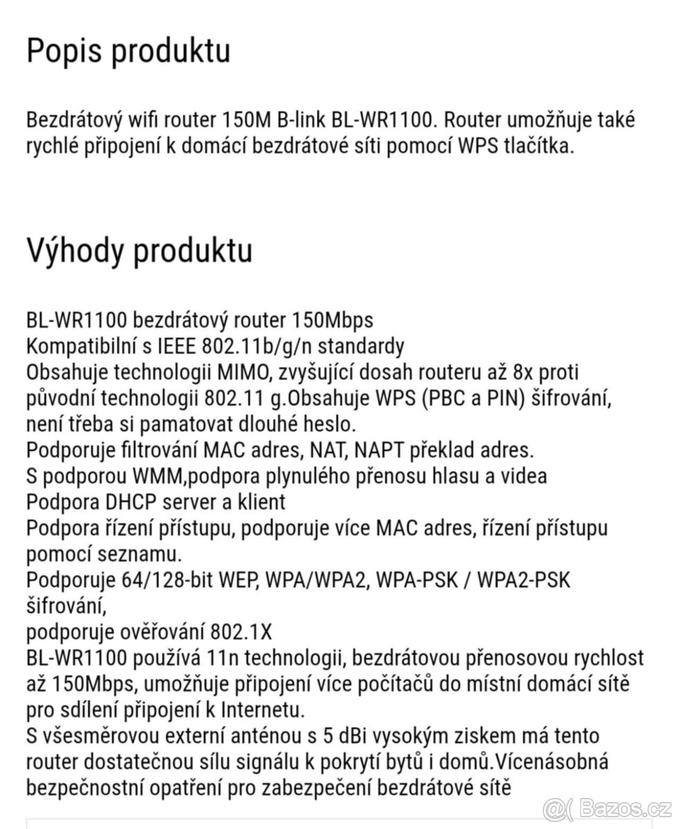 WiFi Router LB - link BL-WR1100 - 5