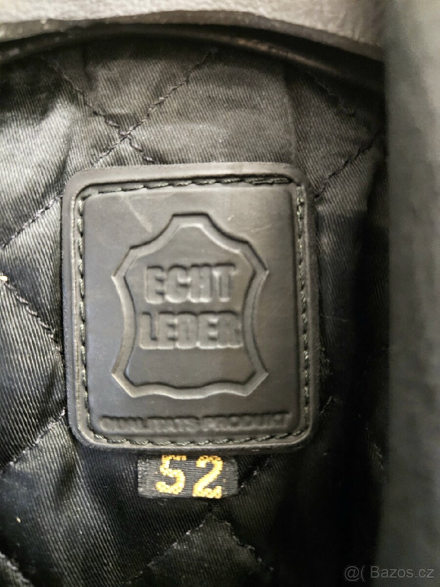 Dámská kožená budna na motorku vl. 52 ( asi L ) - 5