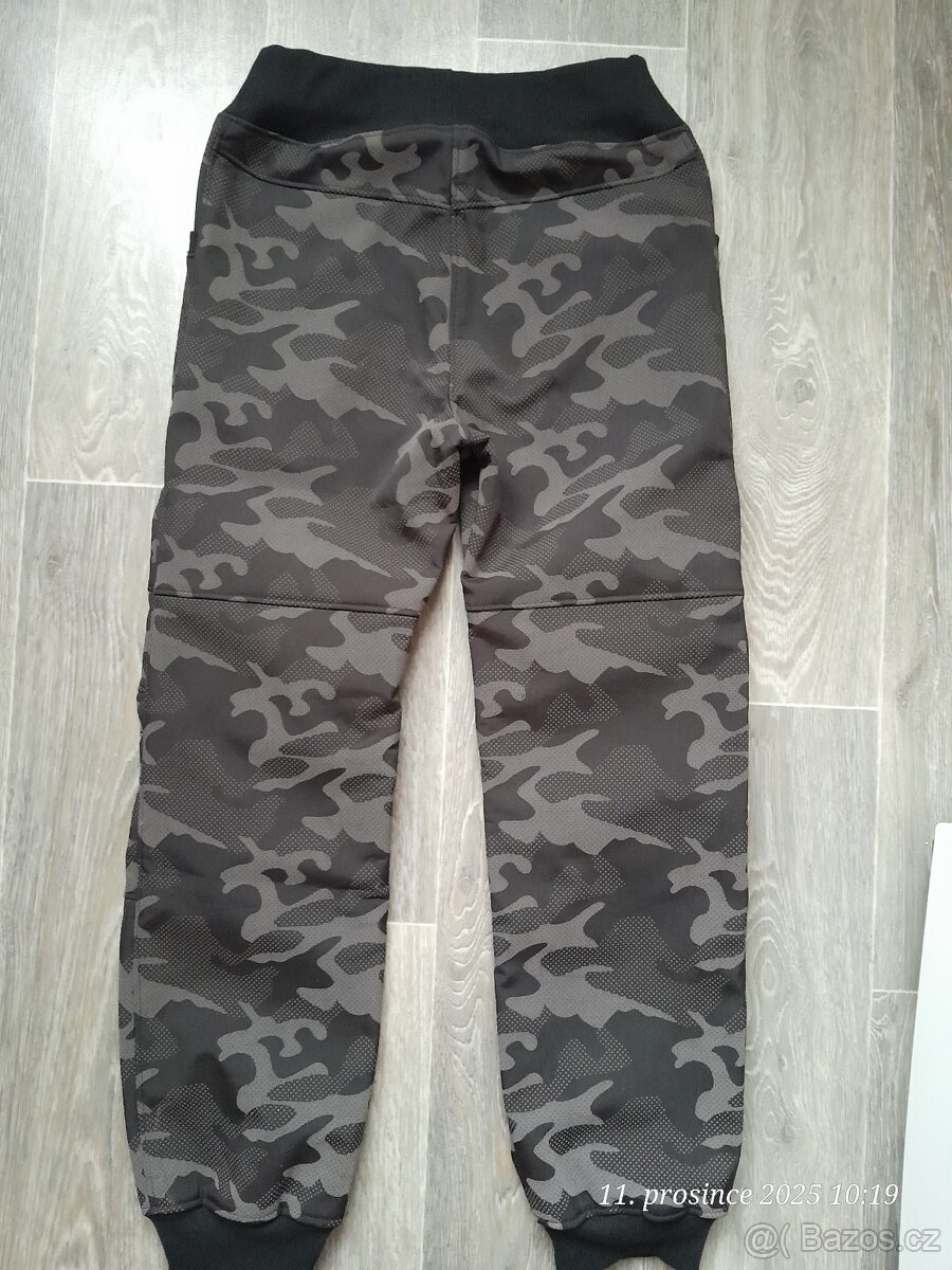 nové zimní reflexní sofshell kalhoty 140-146 - 5