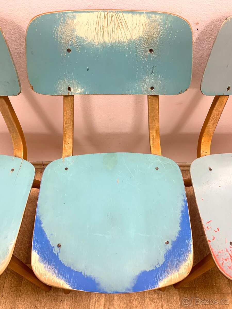 Retro židle TON HOLEŠOV 60. léta - 5