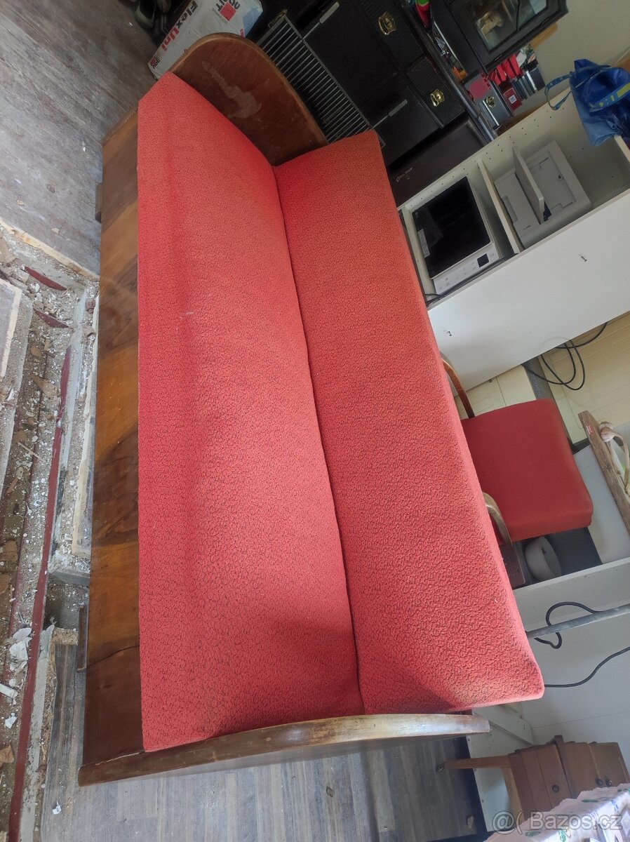 Rozkládací gauč Halabala - 5