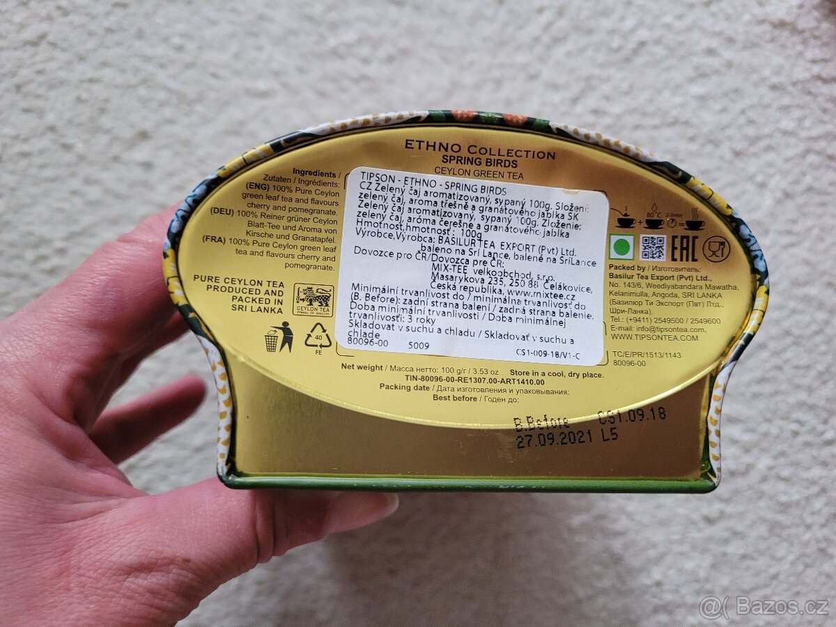 Dóza krabička plechová na čaj - 5