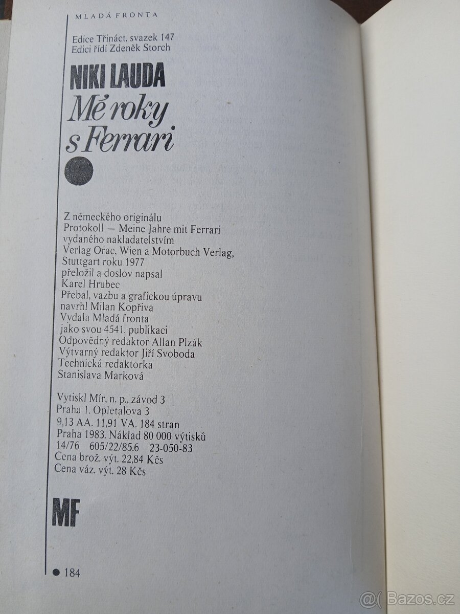 Niki Lauda Mé roky s Ferrari - 5