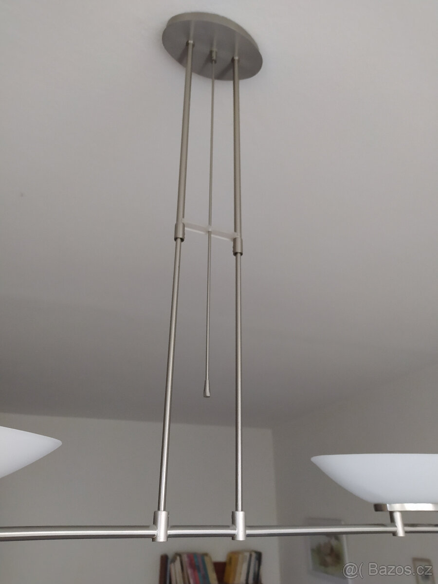 Dvouramenný lustr + nástěnná lampička - 5