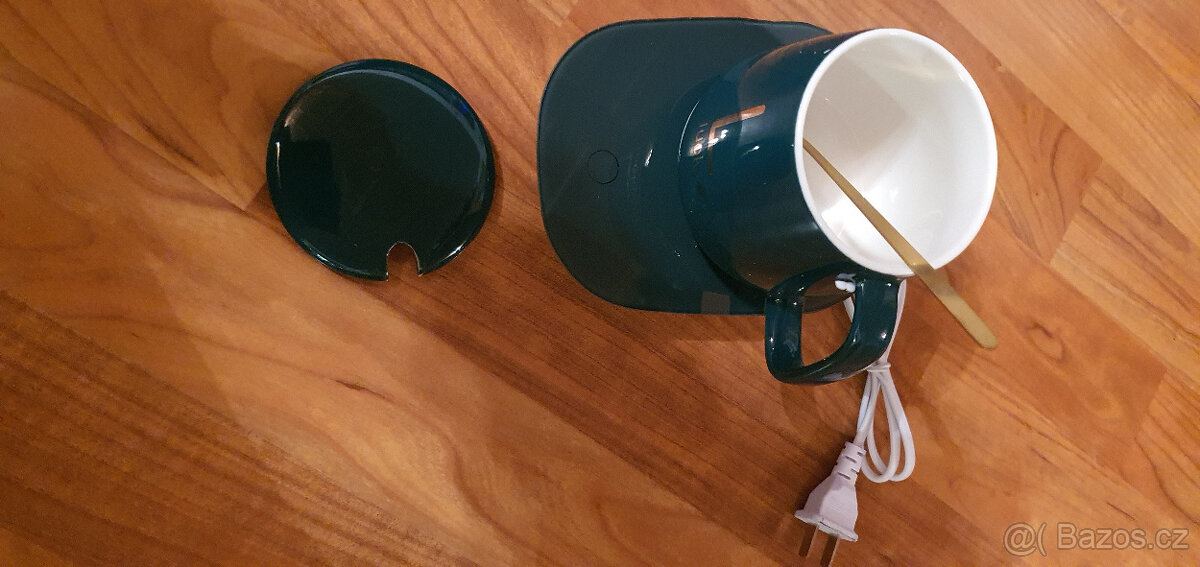 Nový ohřívač nápojů + hrnek na 220 V + CZ adaptér - 5