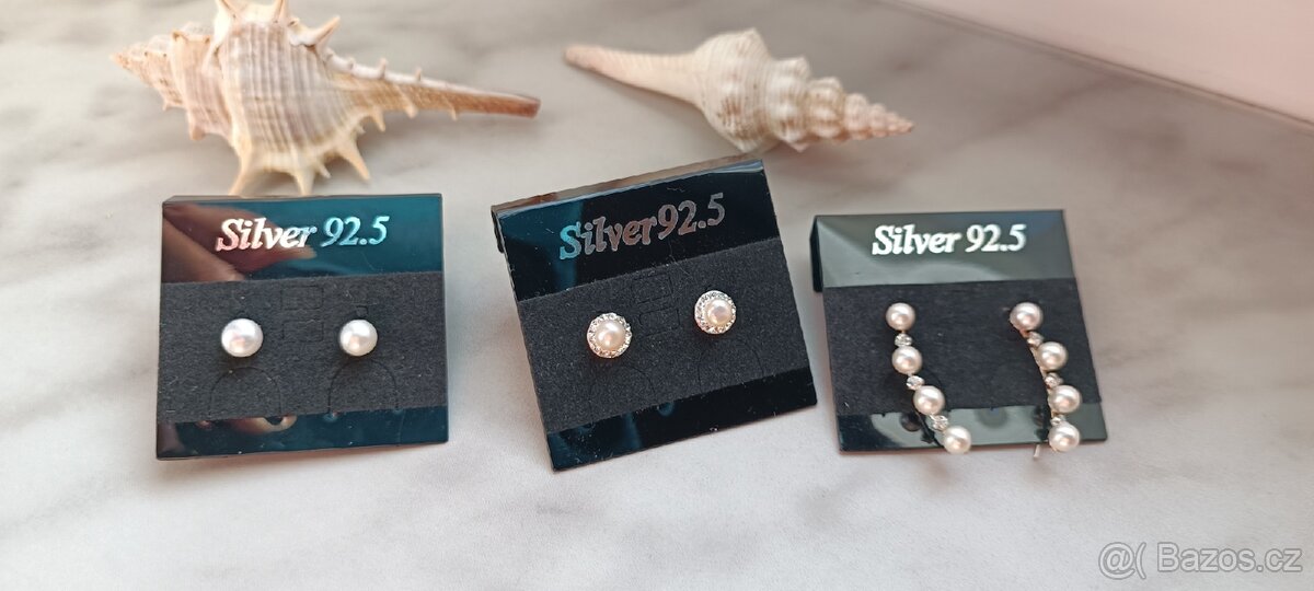 Náušnice stříbro - 5