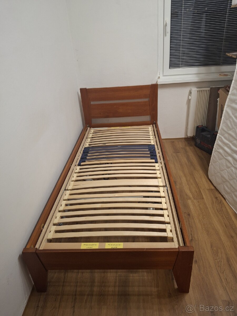 Postel s polohovacím(el.)roštem - 5