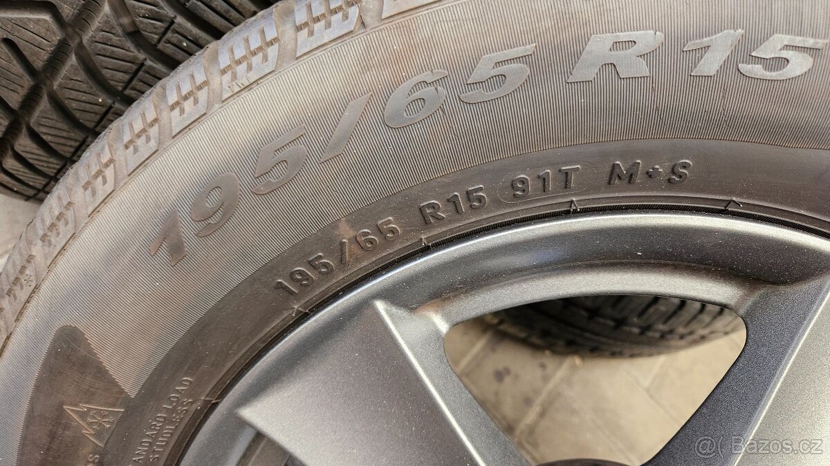 Zimní Sada Alu 5x105 195/65 R15 Opel Astra - 5