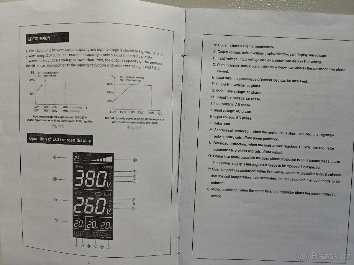 Třífázový regulátor napětí nový - 5