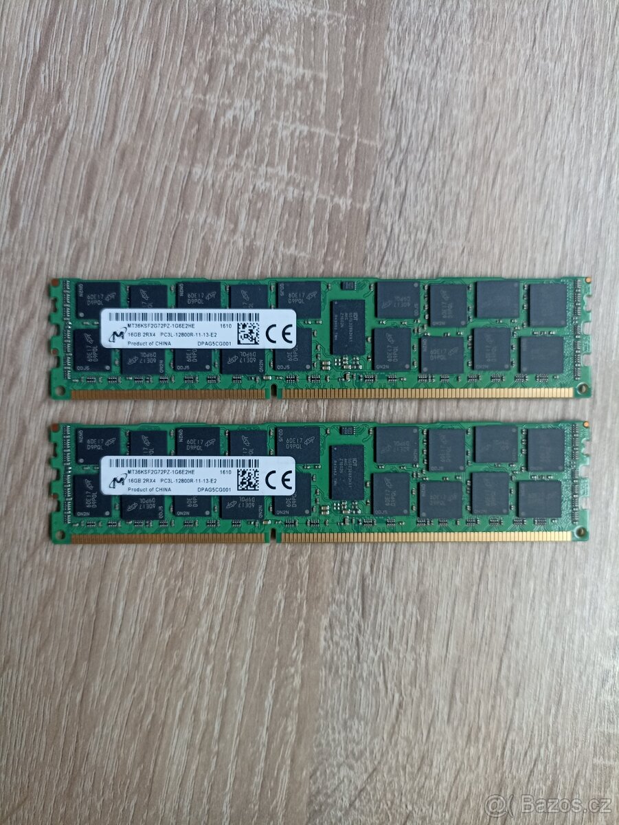 Micron 16GB DDR3L ECC Registered celkem 32GB - 5