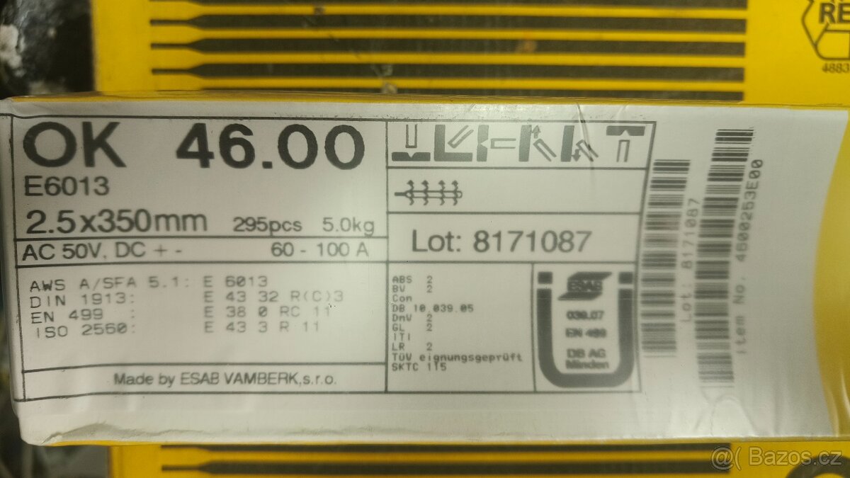 Svářecí elektrody ESAB - 5