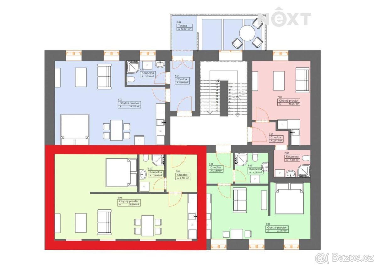 Prodej byt 2+kk, 48㎡ - 5