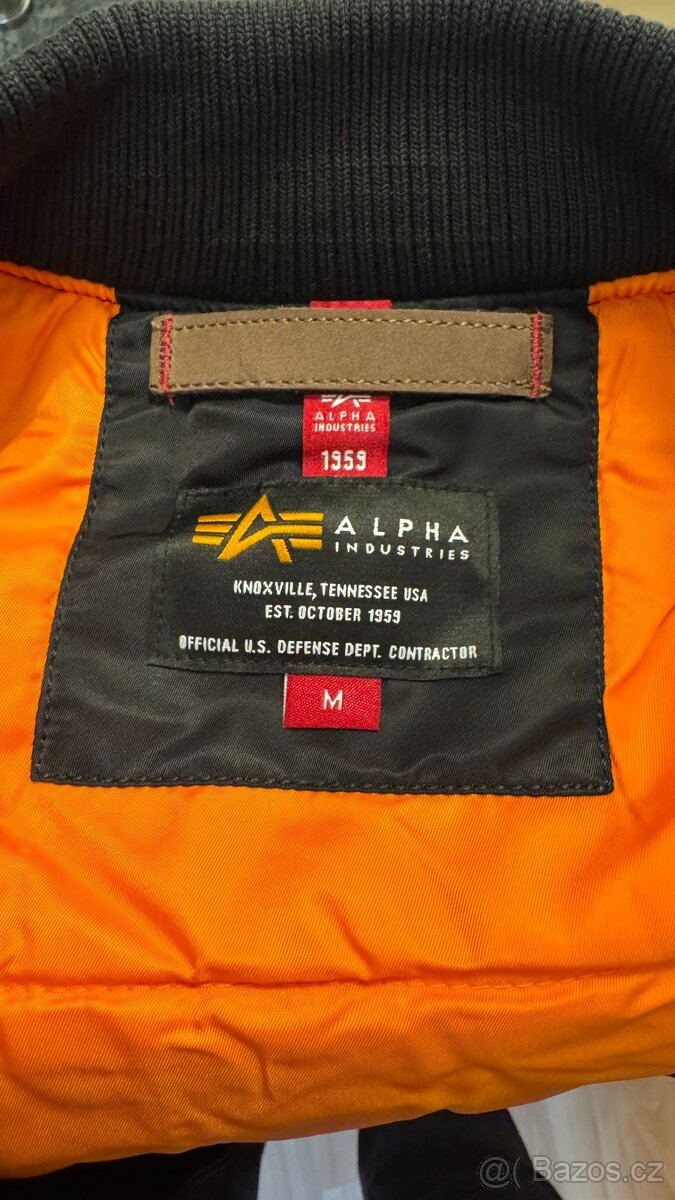 Alpha Industries - černý bomber Alpha - 5