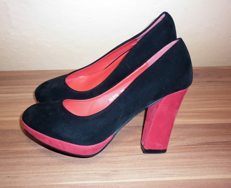 Černé semišové lodičky vel.37 - 5