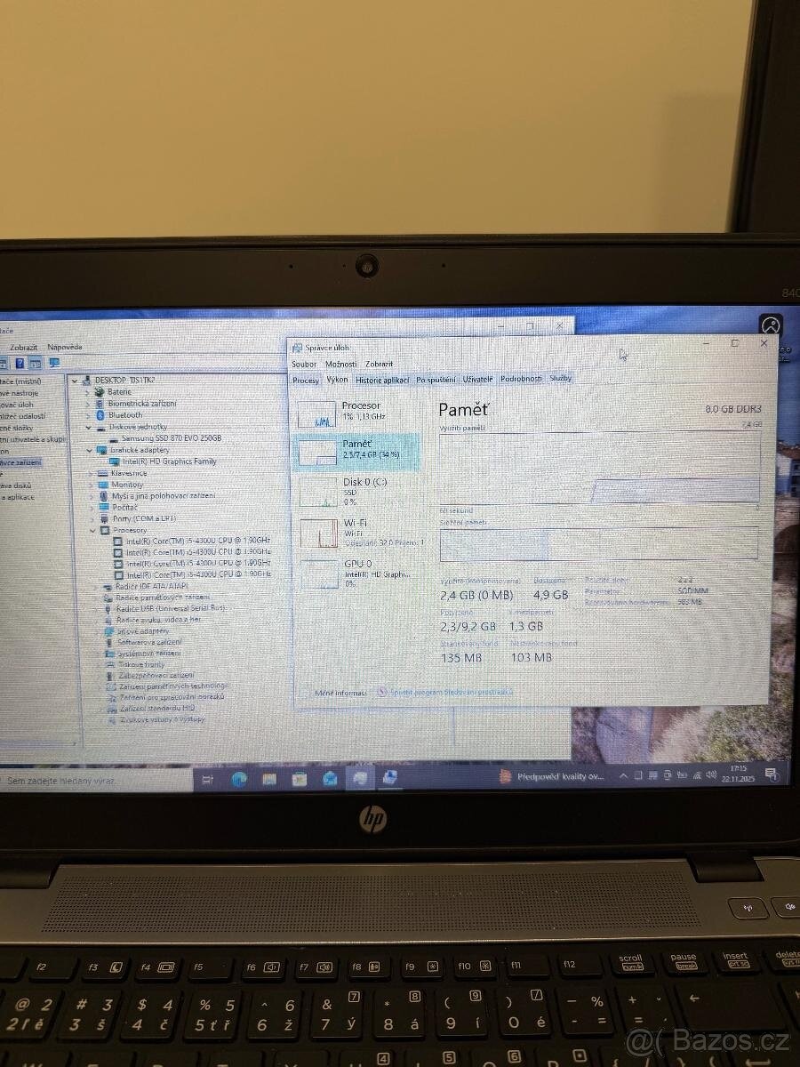 HP EliteBook 840 G1 - 256GB SSD / 8GB RAM / win 10 pro - 5