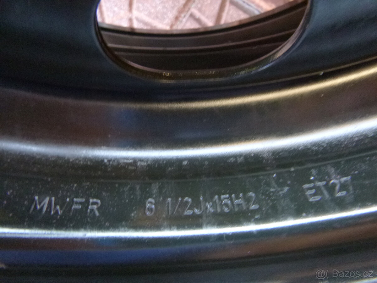 Plechové disky kola Peugeot Citroen 4x108 6,5Jx15 ET27 - 5