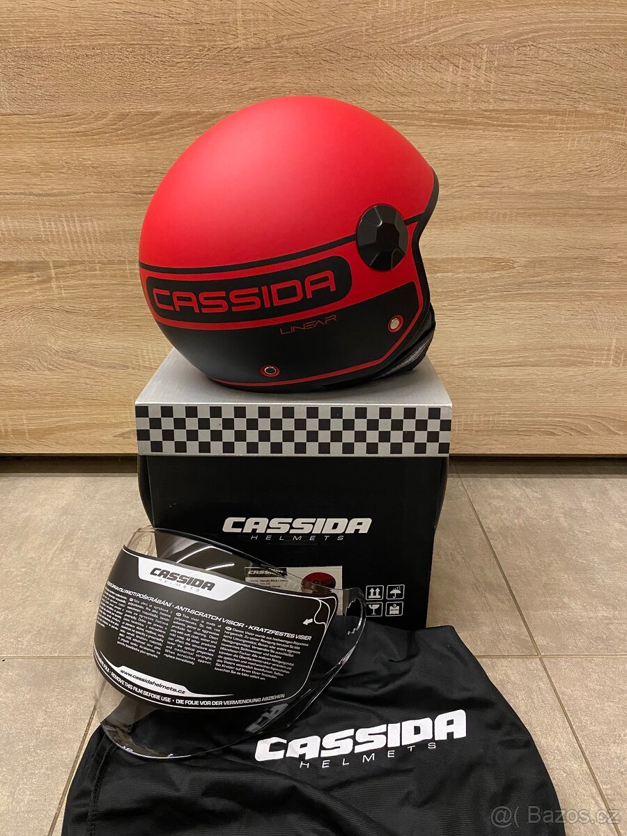 Helma na motorku Cassida Handy Plus Linear, vel. M - 5