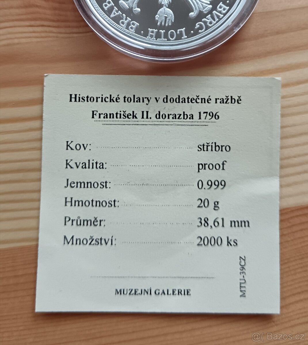 Nádherné AG investiční mince 20g 0,999 - 5