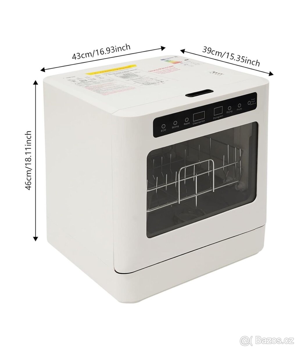 Přenosná myčka nádobí 800w stolní myčka - 5