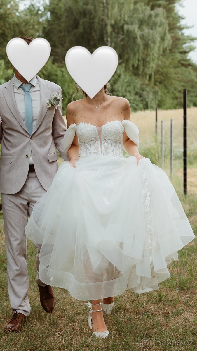 Svatební šaty ivory - 5