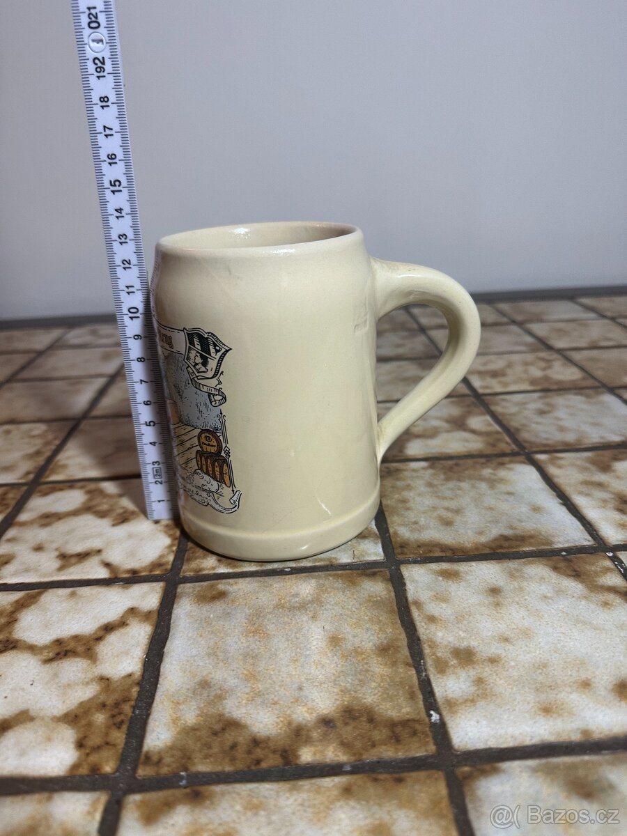 keramický pivní korbel - 5