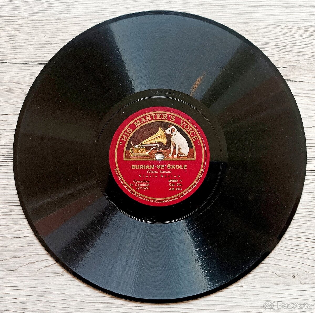 Vlasta Burian, tři starožitné gramodesky His Master’s Voice - 5