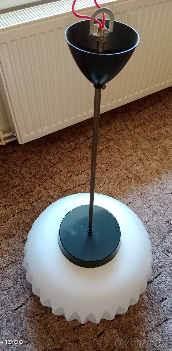 retro lustry opálové sklo - 5