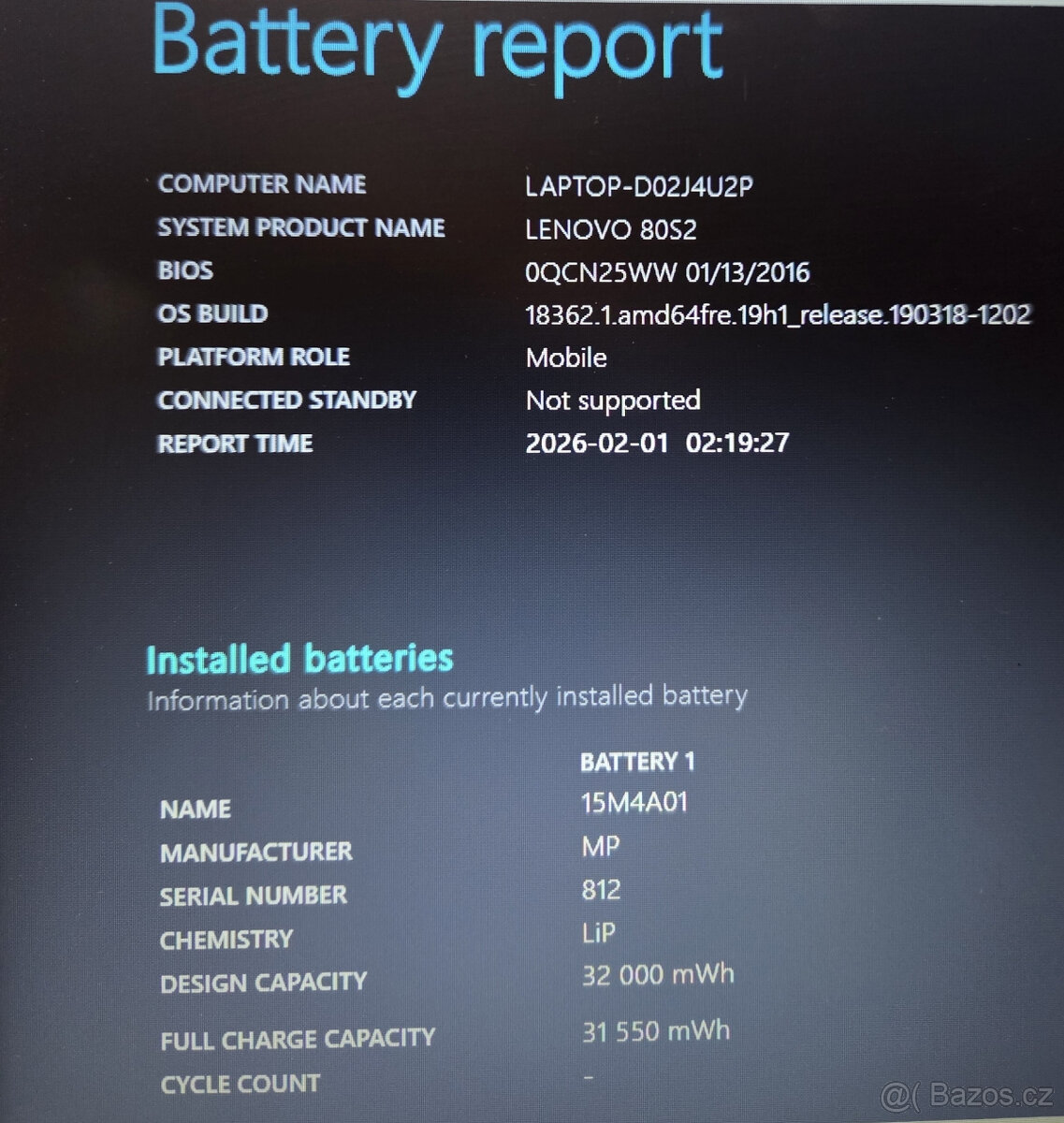 Notebook Lenovo B50-50 - 5