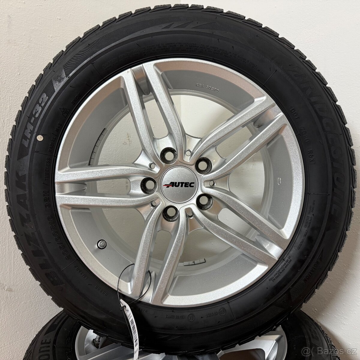AUDI/VW/ŠKODA 5x112 R16 ET52+ZIMNÍ 205/60R16 7,5mm - 5