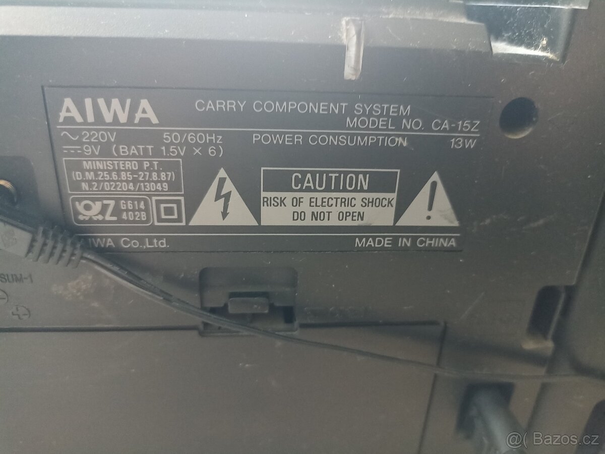 AIWA CA-15Z – přenosný stereo systém / boombox (funkční) - 5