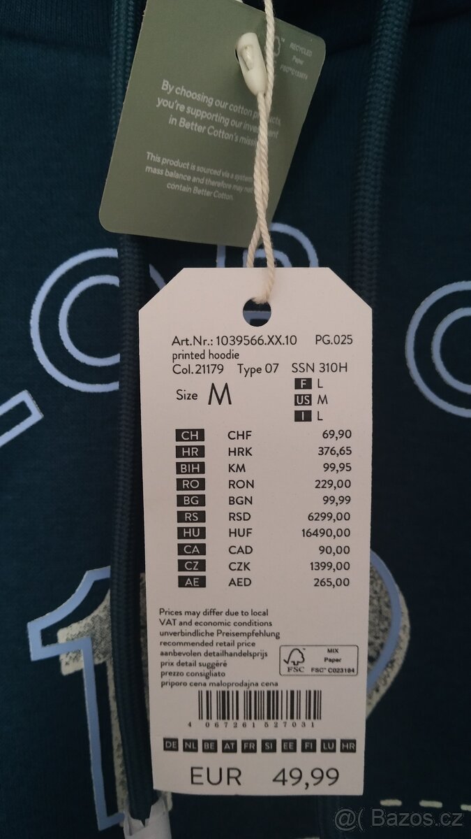 Pánská mikina Tom Tailor, vel.M, nová - 5