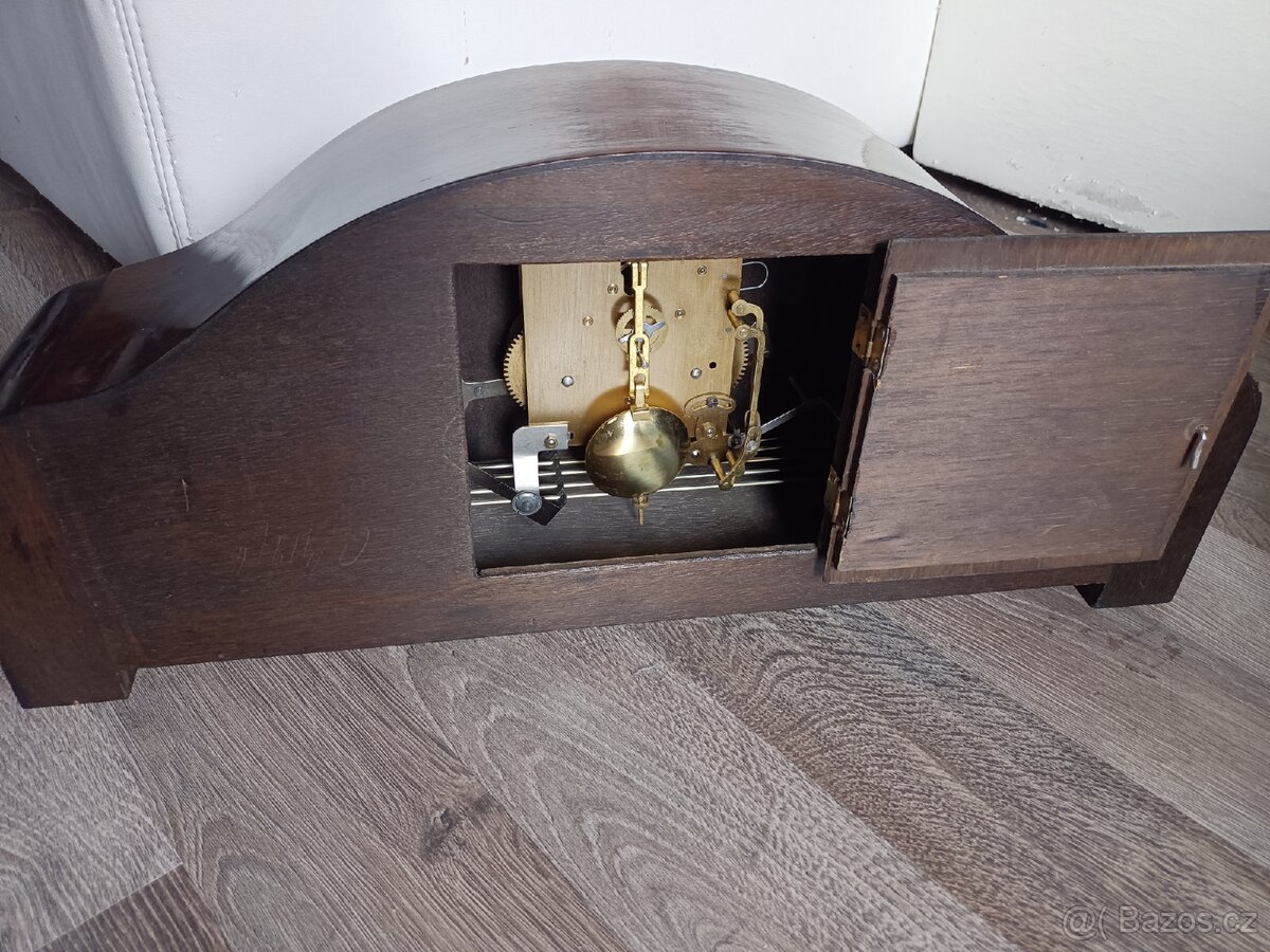 Plettenberg hodiny starožitný krbové stolní Německo - 5