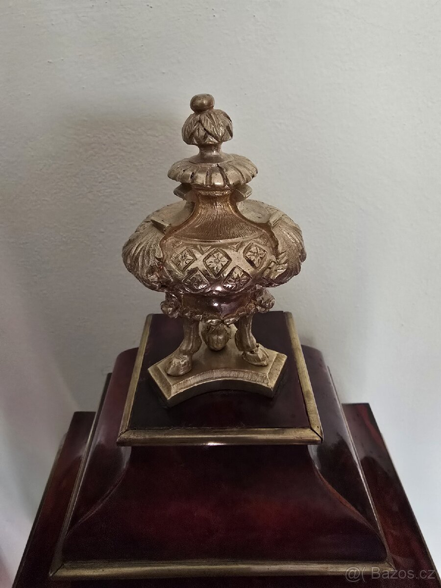 STAROŽITNÉ STOLNÍ HODINY,FRANCIE, 1890 TOP - 5