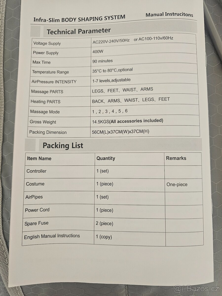 Lymfodrenážní přístroj nový - 5