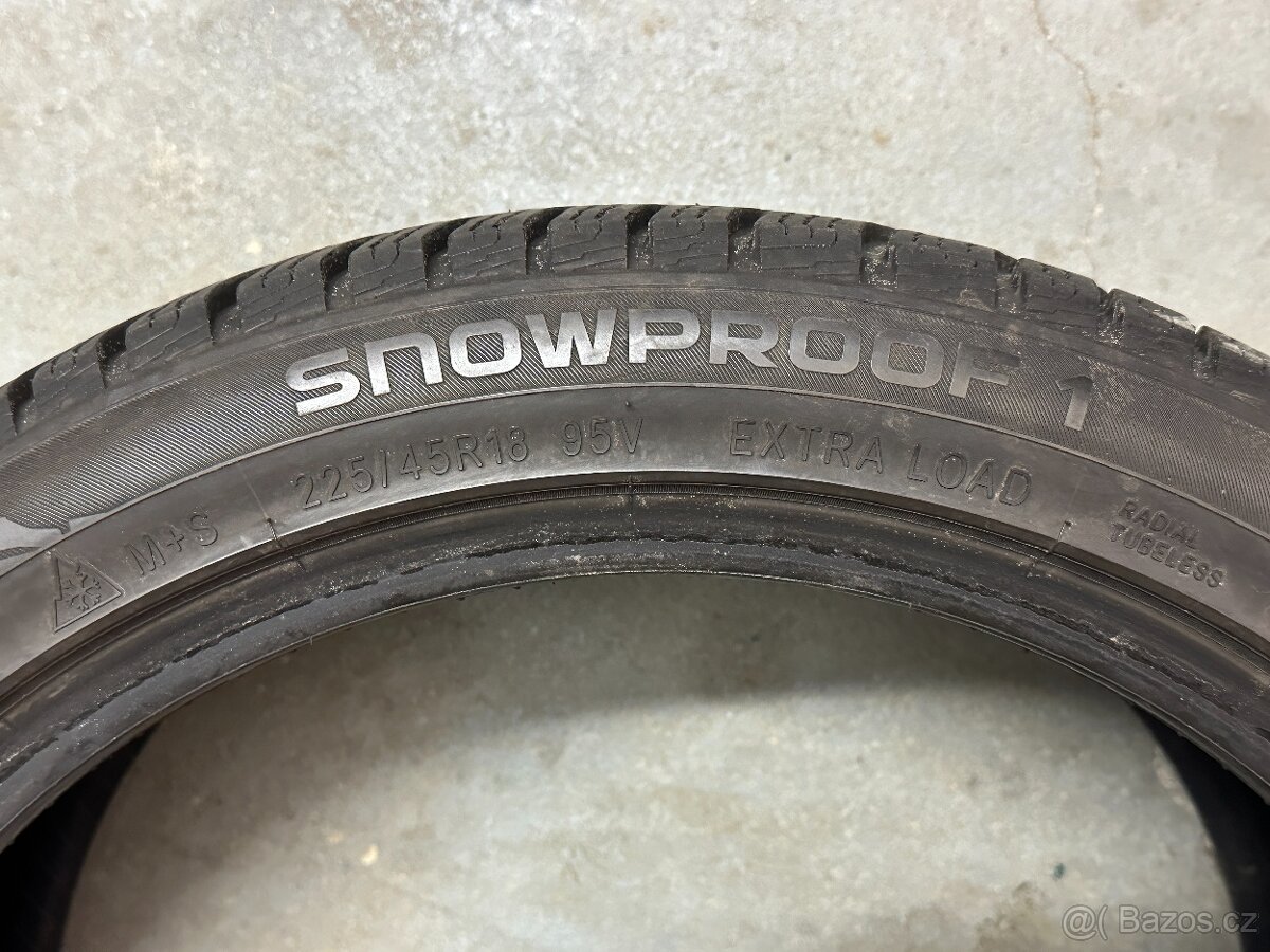 2 ks zimní pneu 225/45/18 Nokian SnowProof 1 - 5