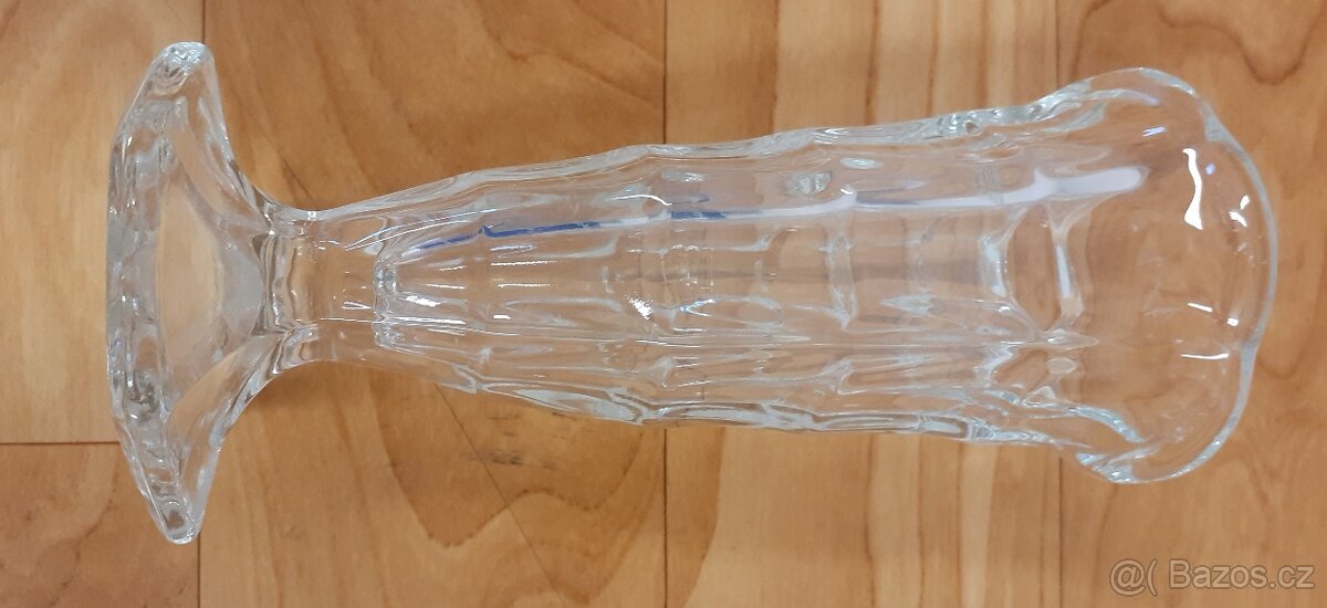 Vázička masivní, lisované sklo, Art Deco, LORD, R. Schroter - 5