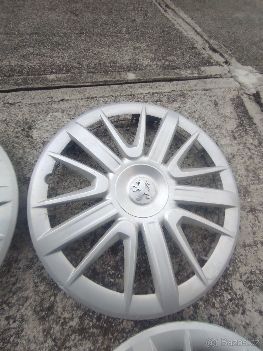 Sada 4 kusů poklic Peugeot (16") - 5