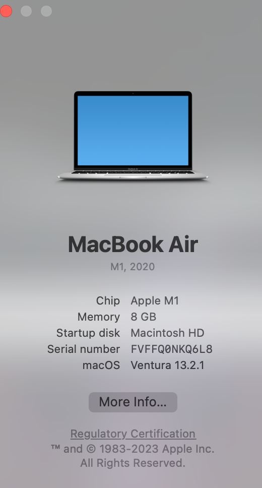 MacBook Air 13" M1, 2020 - 5